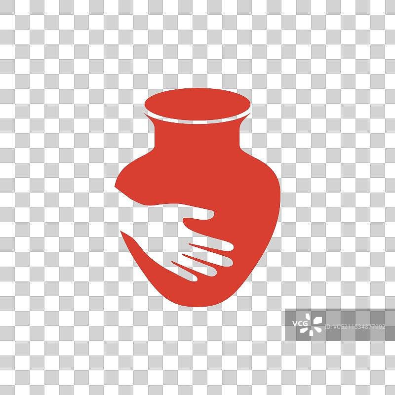 现代手工陶艺艺术标志设计图片素材