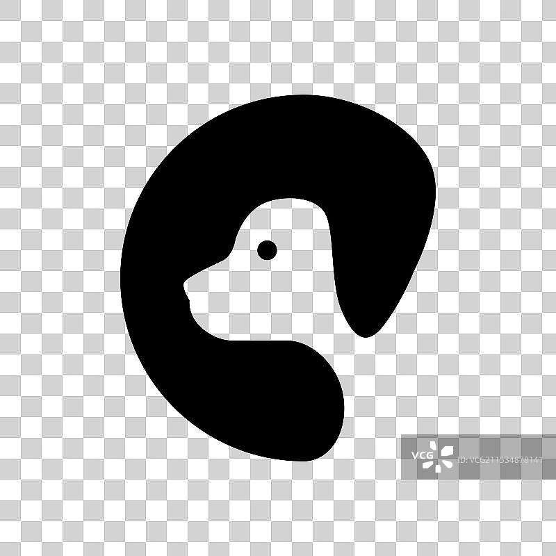 现代宠物侧面头像狗狗小狗图片素材