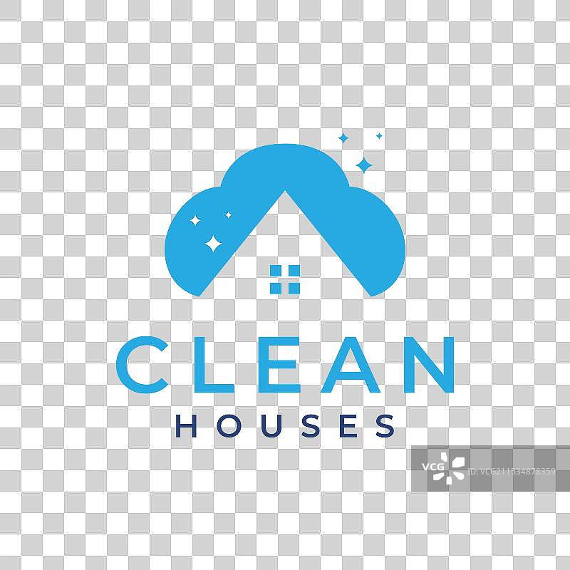 现代简约风格的房屋清洁屋顶服务图片素材