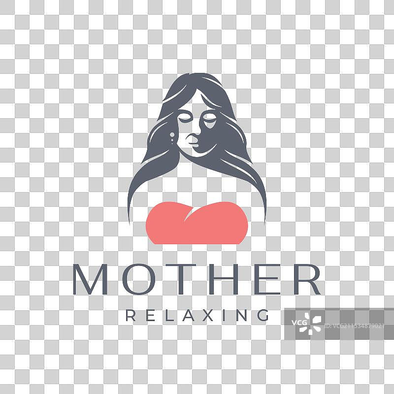 美丽的女性面孔，放松的长发造型图片素材