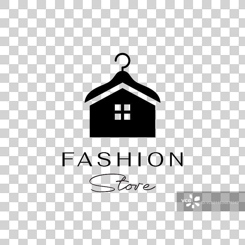 现代简约的时尚服装店衣架精品店图片素材