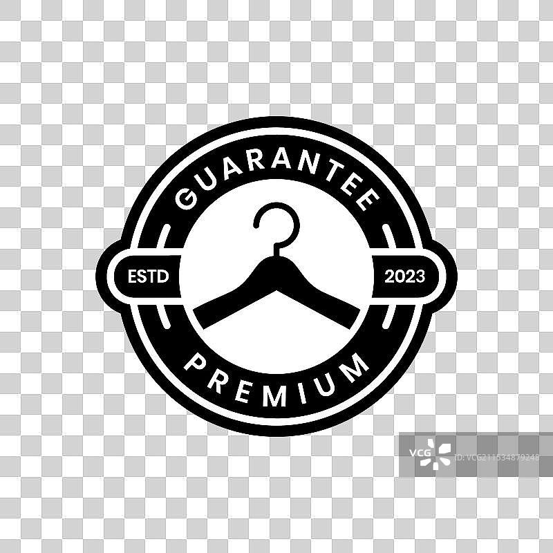 衣架 服装 时尚 徽章 圆形 圆角 贴纸图片素材