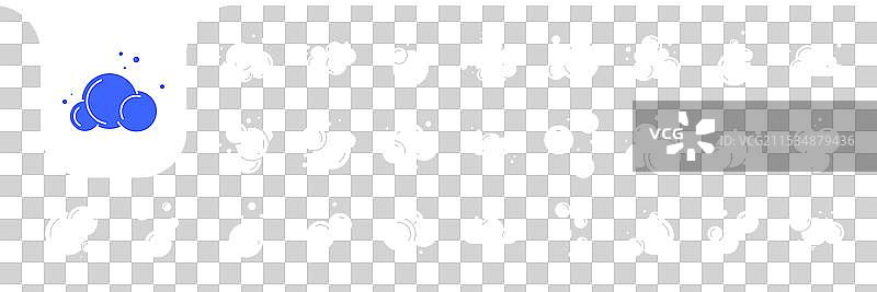 泡沫气泡套装集合图标设计图片素材