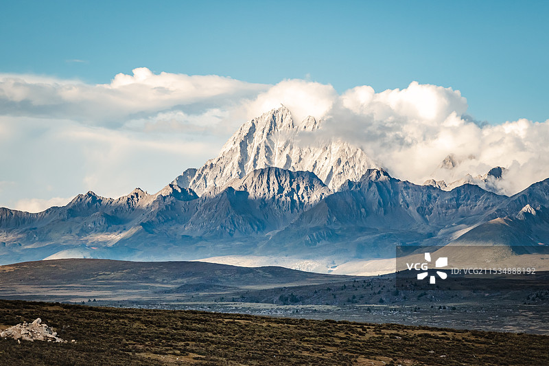 川西路边风景图片素材