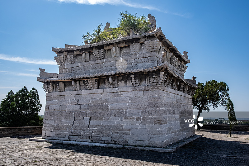 陕西渭南合阳青石殿图片素材