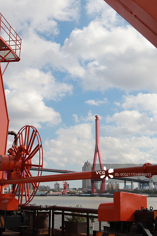 上海杨浦大桥图片素材