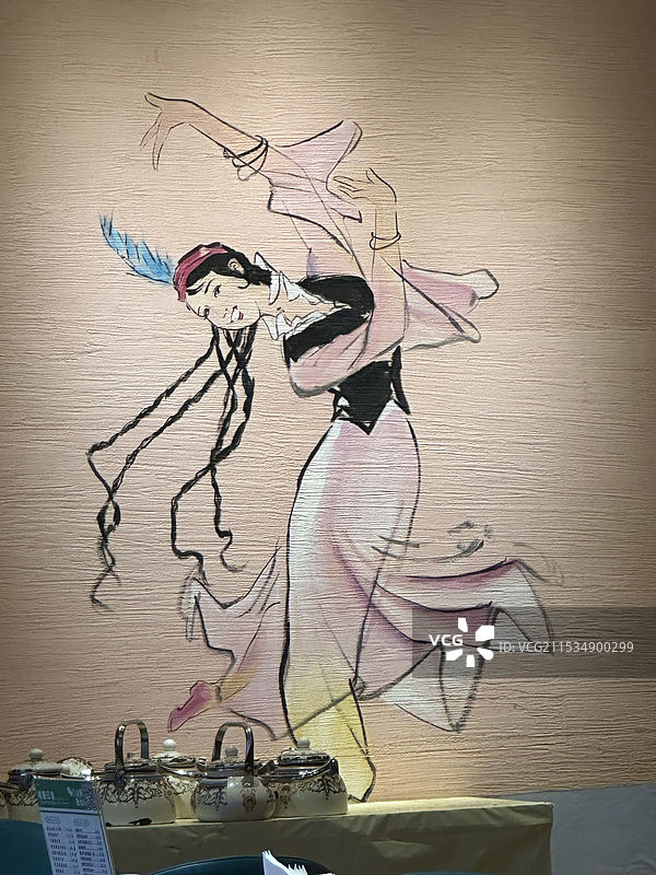 新疆少女艺术作品图片素材