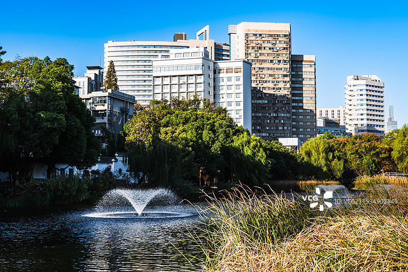 南京乌龙潭公园一景图片素材