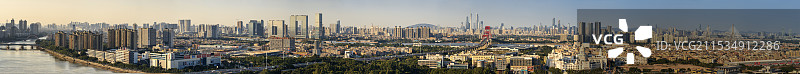 广州城市全景图片素材