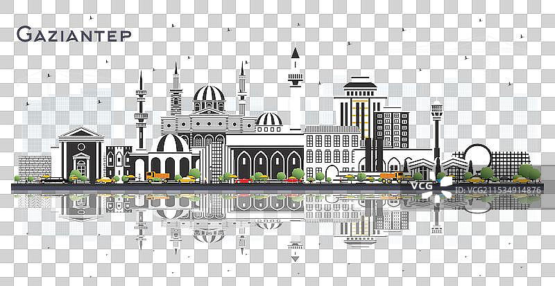 土耳其加济安泰普城市天际线与色彩图片素材