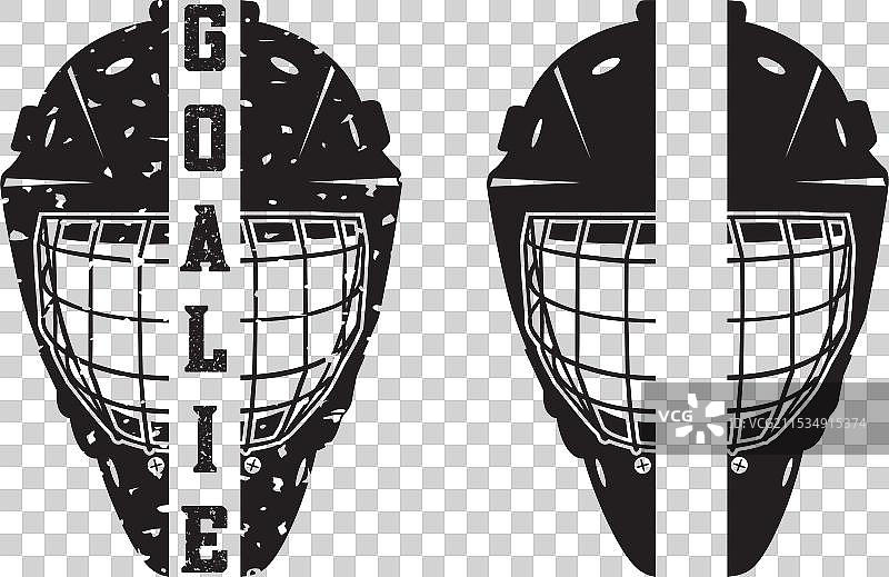 分体式冰球守门员面具 冬季运动图片素材