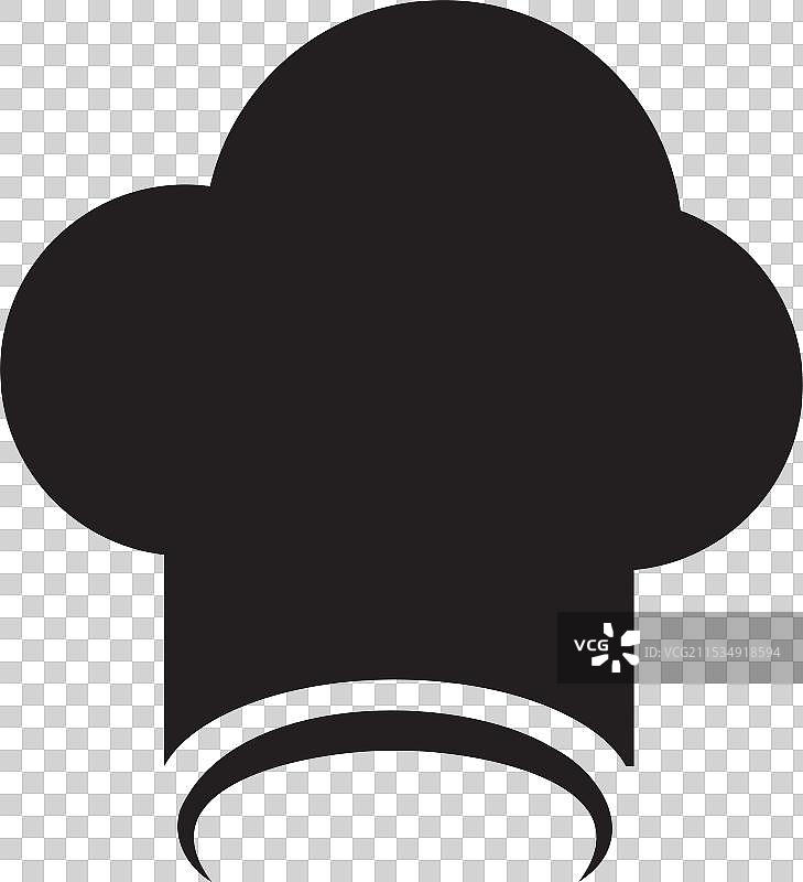 厨师帽图标标志设计模板，孤立展示图片素材