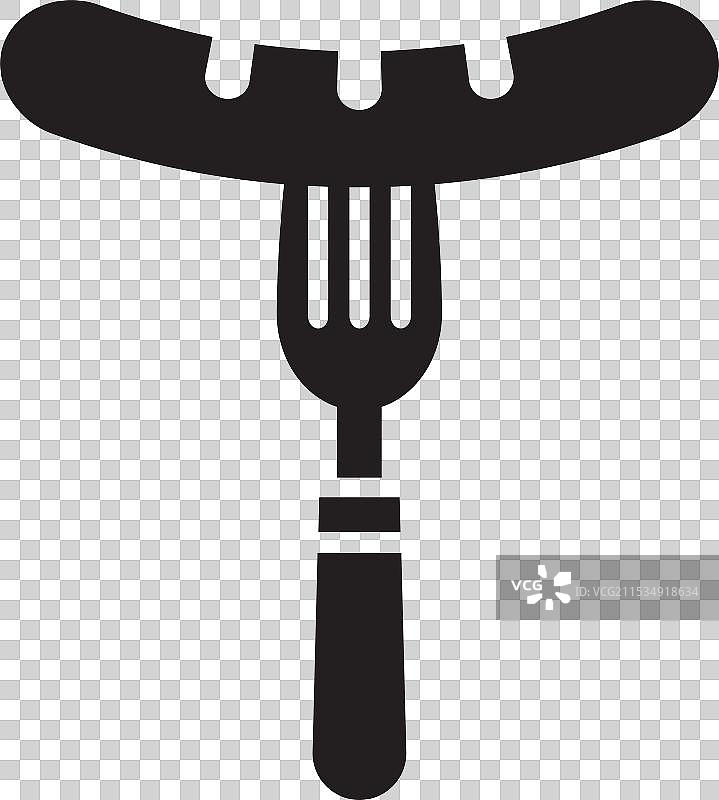 香肠图标标志设计模板，独立展示图片素材