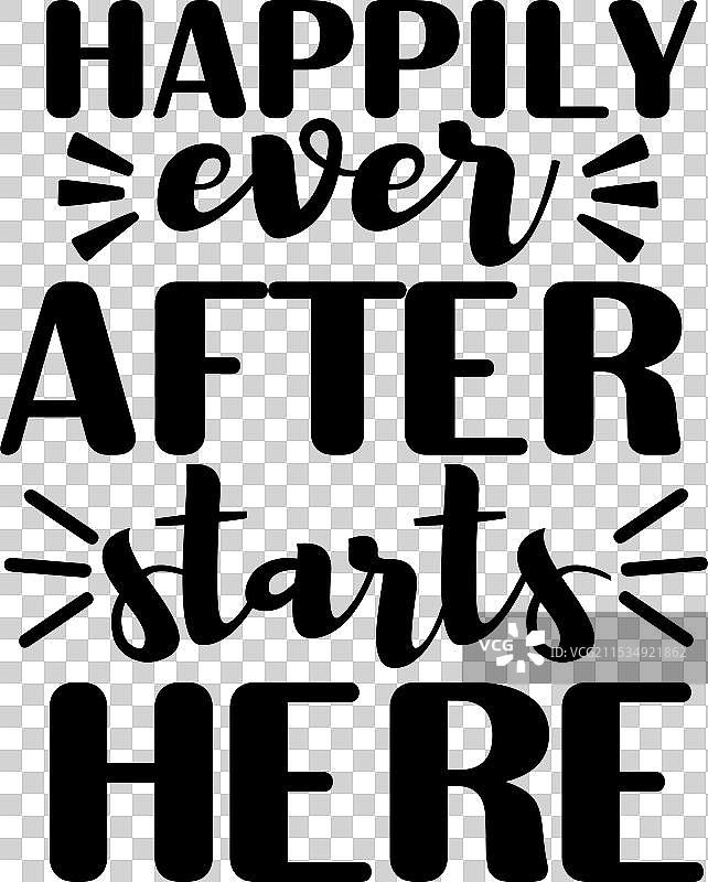 婚礼SVG排版设计图片素材