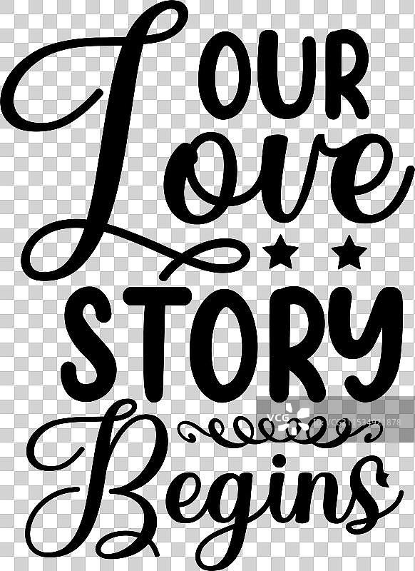 婚礼SVG排版设计图片素材