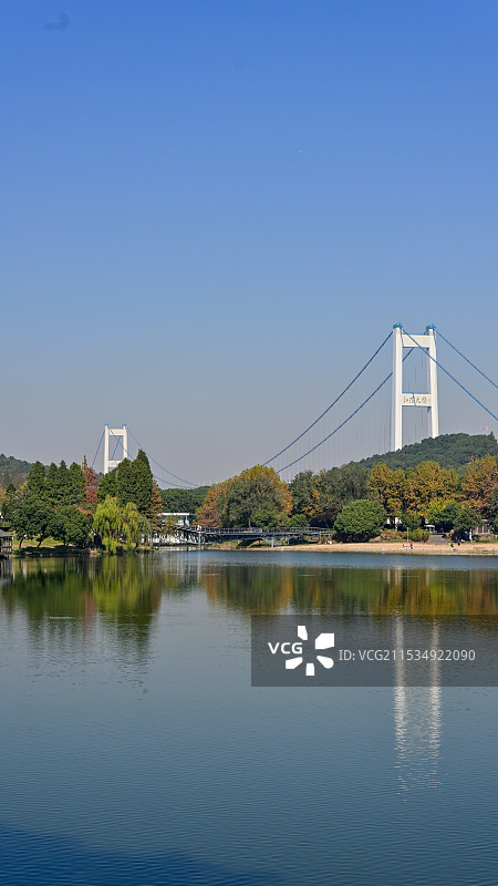 江阴黄山湖公园秋景图片素材