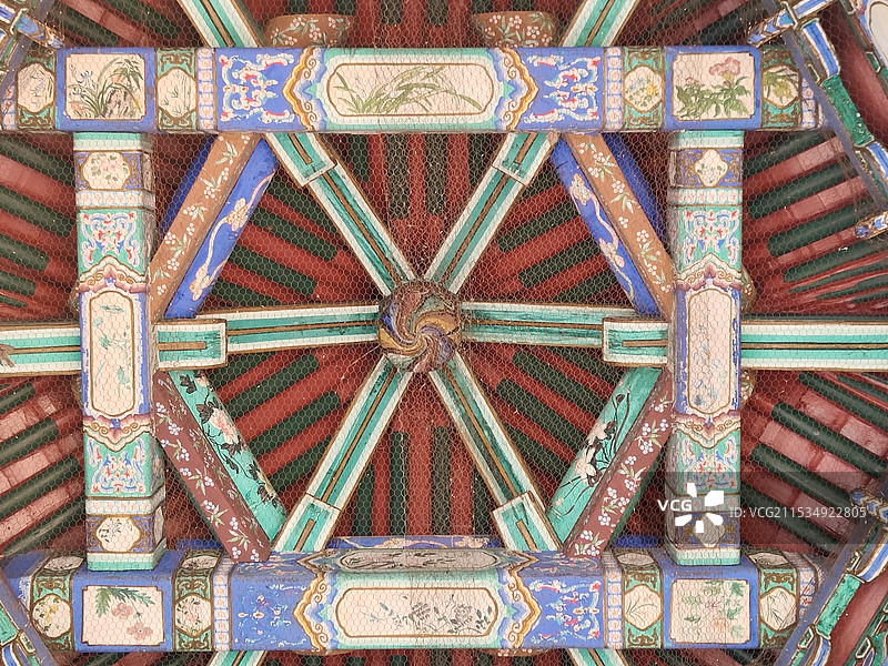 天坛百花亭的建筑结构图片素材