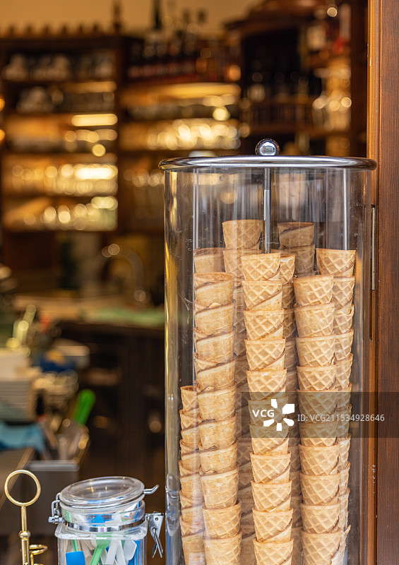 店内待售甜食特写图片素材