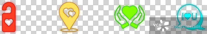 请勿打扰，心形位置设置图片素材