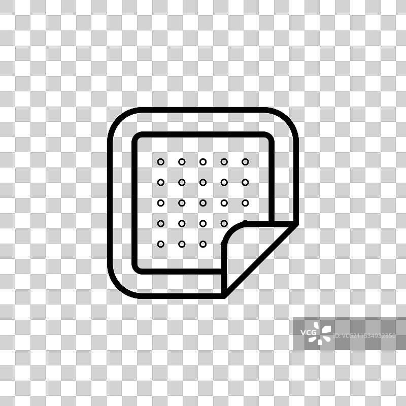 黑色细线平面尼古丁贴片图片素材