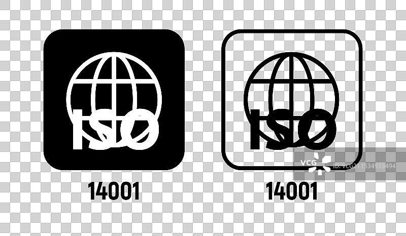 ISO认证图标质量ISO 14001图片素材