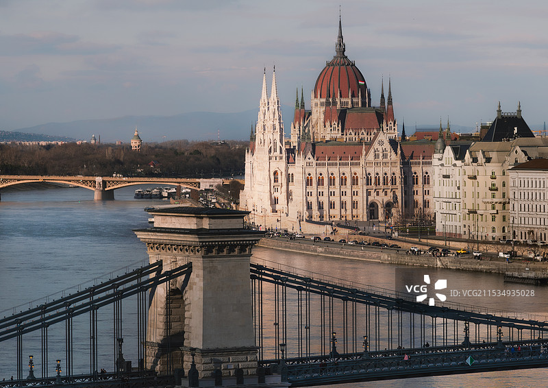 布达佩斯匈牙利国会大厦图片素材