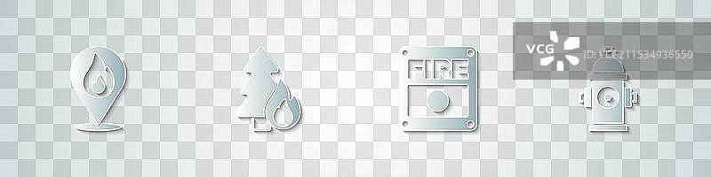 设置纸雕位置，火焰燃烧图片素材