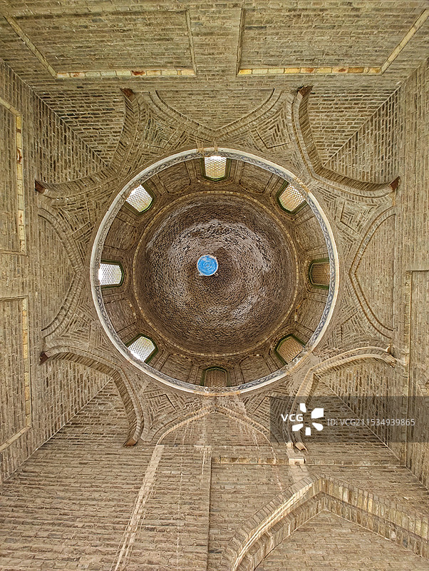 大美新疆:走进库车【库车大寺】内景图片素材