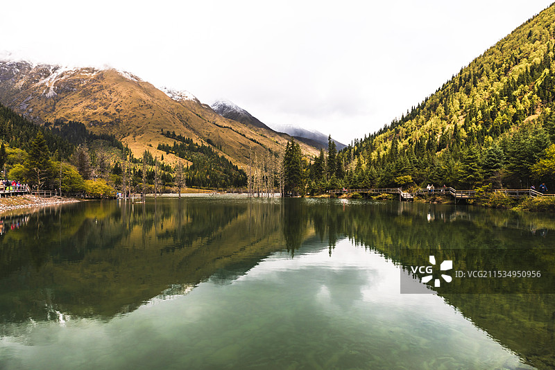双桥沟秋色图片素材