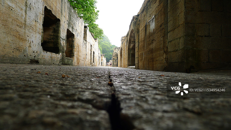 鸦片战争重要发生地，位于广州的虎门炮台充满历史沧桑感图片素材