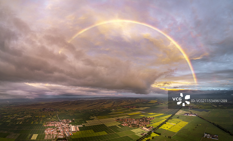 雨后双彩虹图片素材