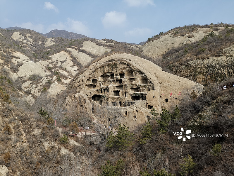 北京古崖居原始部落旅游度假区图片素材