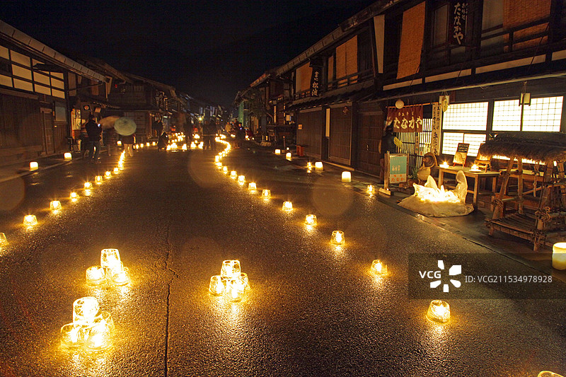 奈良井宿冰烛节图片素材