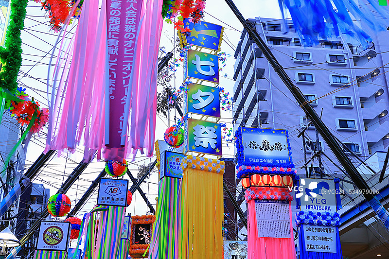 湘南平塚七夕祭典图片素材