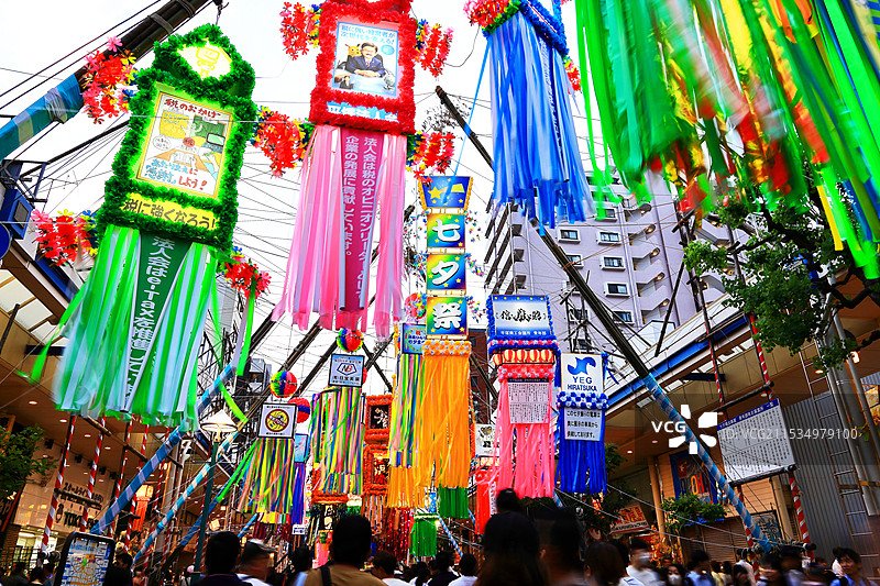 湘南平塚七夕祭典图片素材