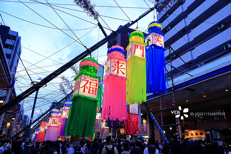 湘南平塚七夕祭典图片素材
