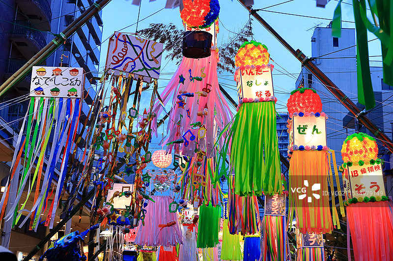 湘南平塚七夕祭典图片素材