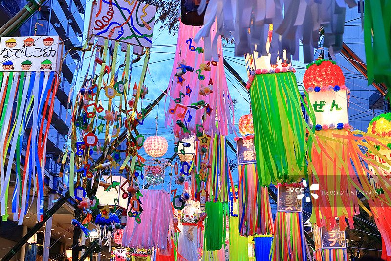 湘南平塚七夕祭典图片素材