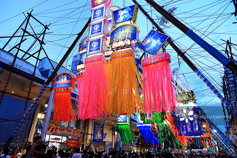 湘南平塚七夕祭り图片素材