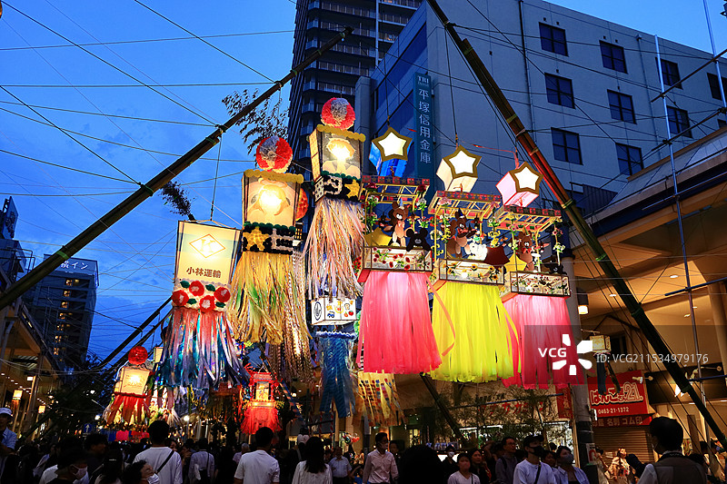 湘南平塚七夕祭り图片素材