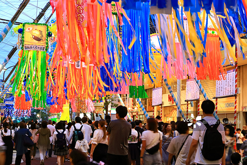 湘南平塚七夕祭り图片素材