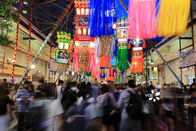 湘南平塚七夕祭り图片素材