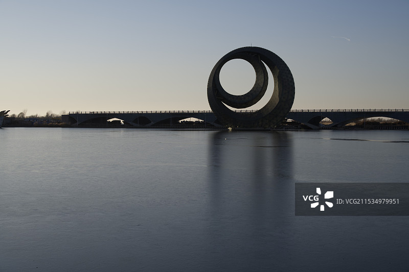 月亮湖公园图片素材