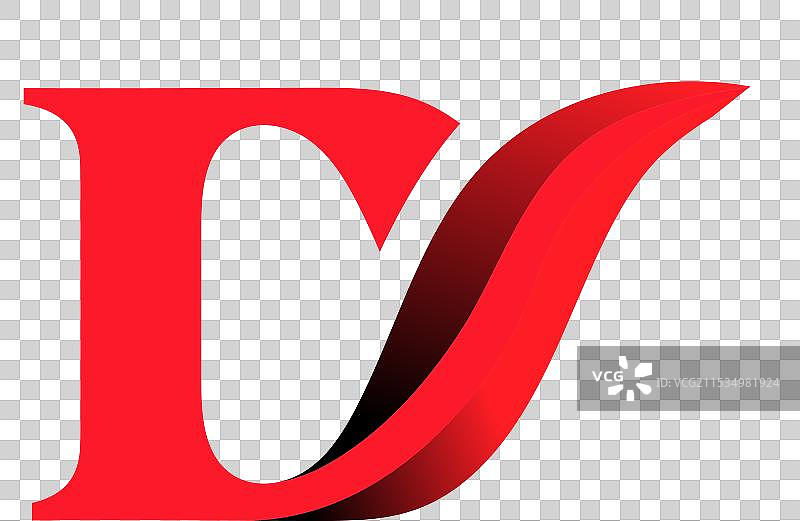 字母D狐狸尾巴品牌标志设计理念图片素材