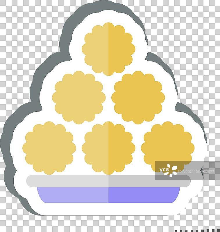 与快餐符号相关的肉丸贴纸图片素材