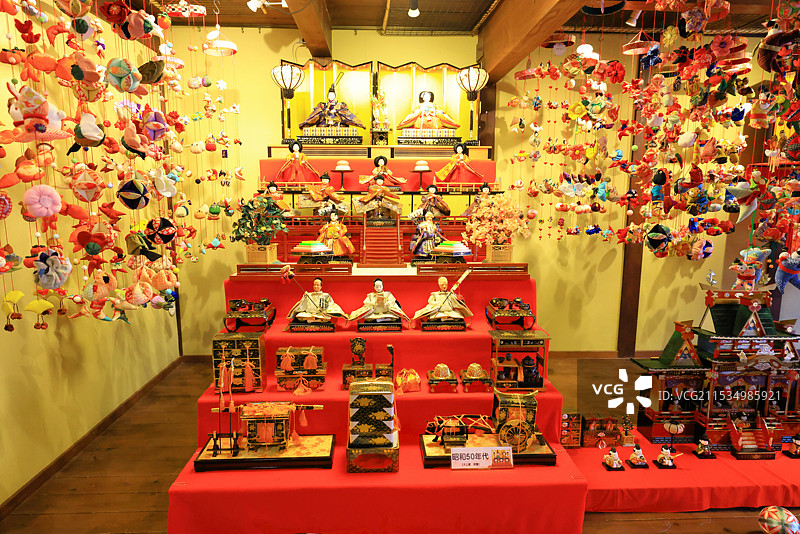 雏人形和悬挂装饰图片素材