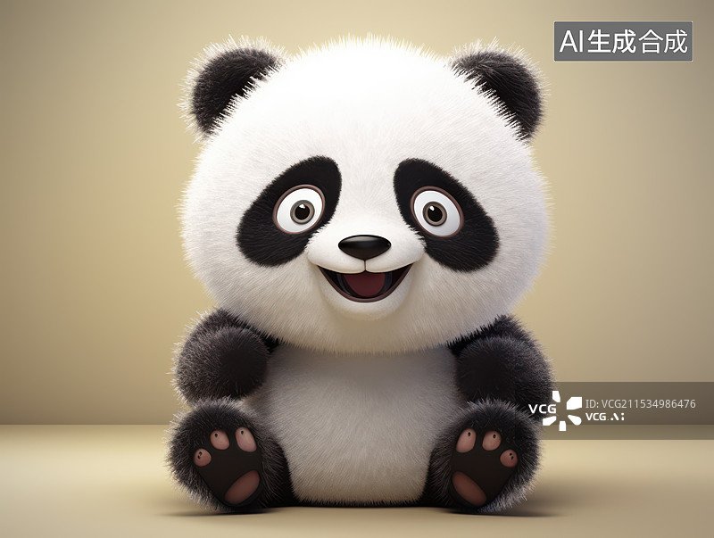 【AI数字艺术】可爱熊猫宝宝高清图图片素材