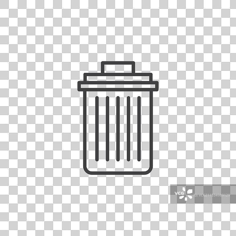 黑色细线平面简单的删除线图片素材