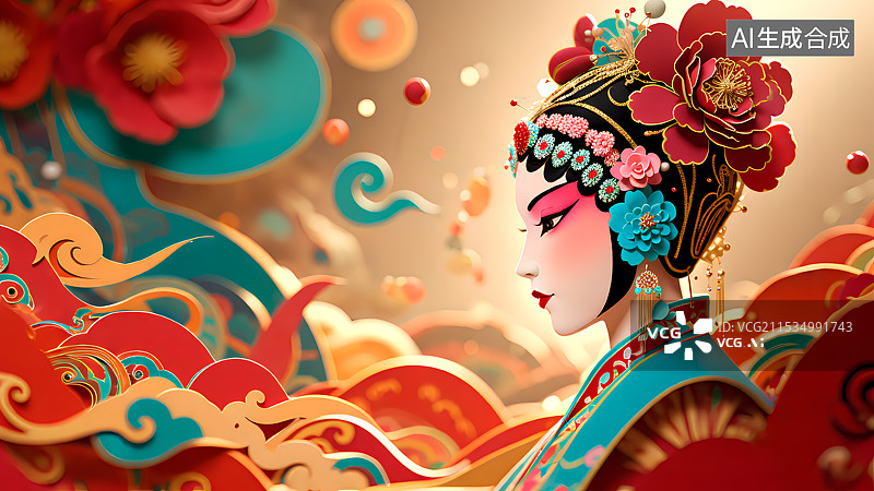 【AI数字艺术】戏剧人物插画图片素材