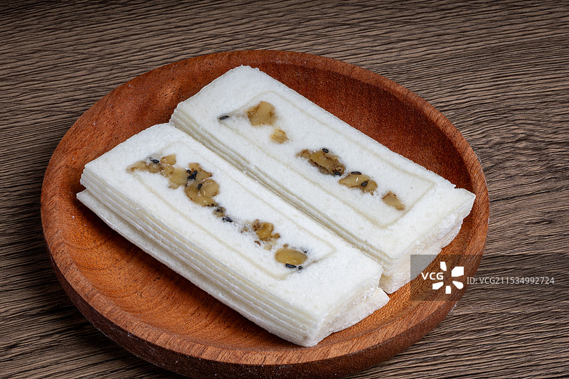 传统甜点桃片糕图片素材